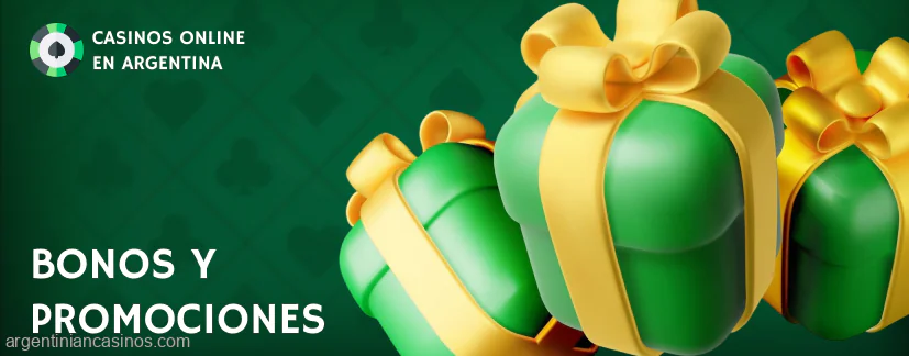 Los bonos y promociones varían según el casino argentiniancasinos.com
